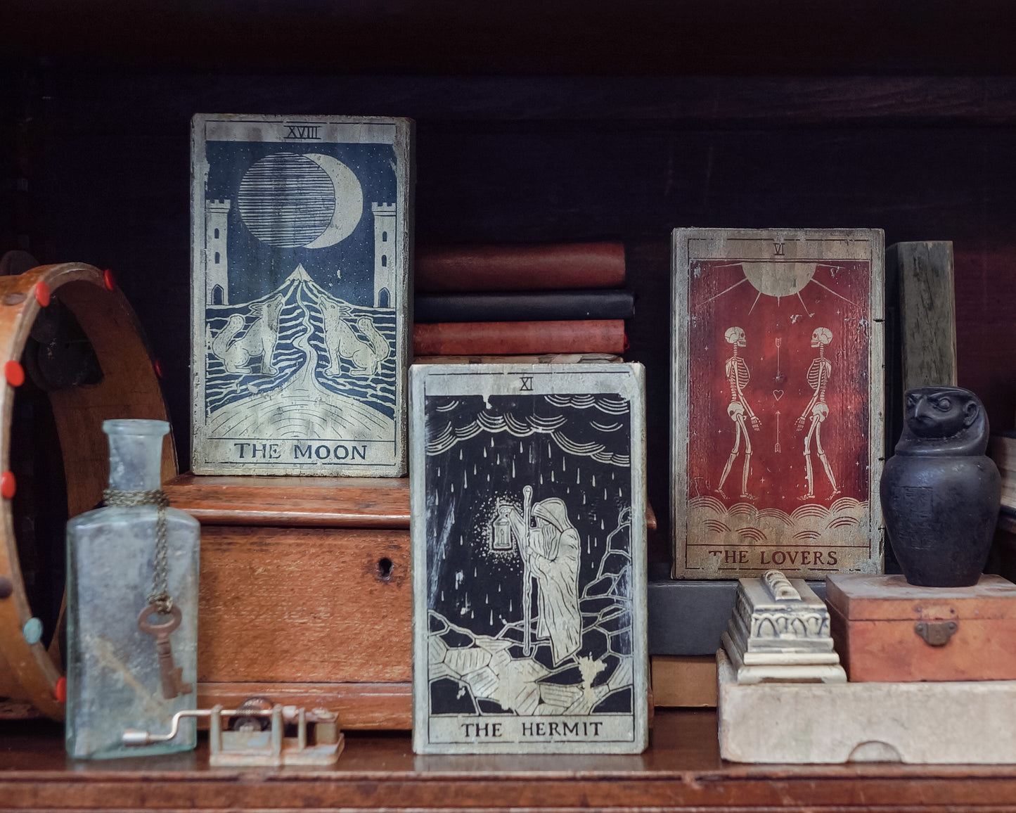 Wooden Tarot Block - Altar Ornament