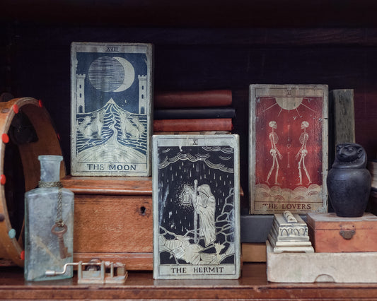 Wooden Tarot Block - Altar Ornament