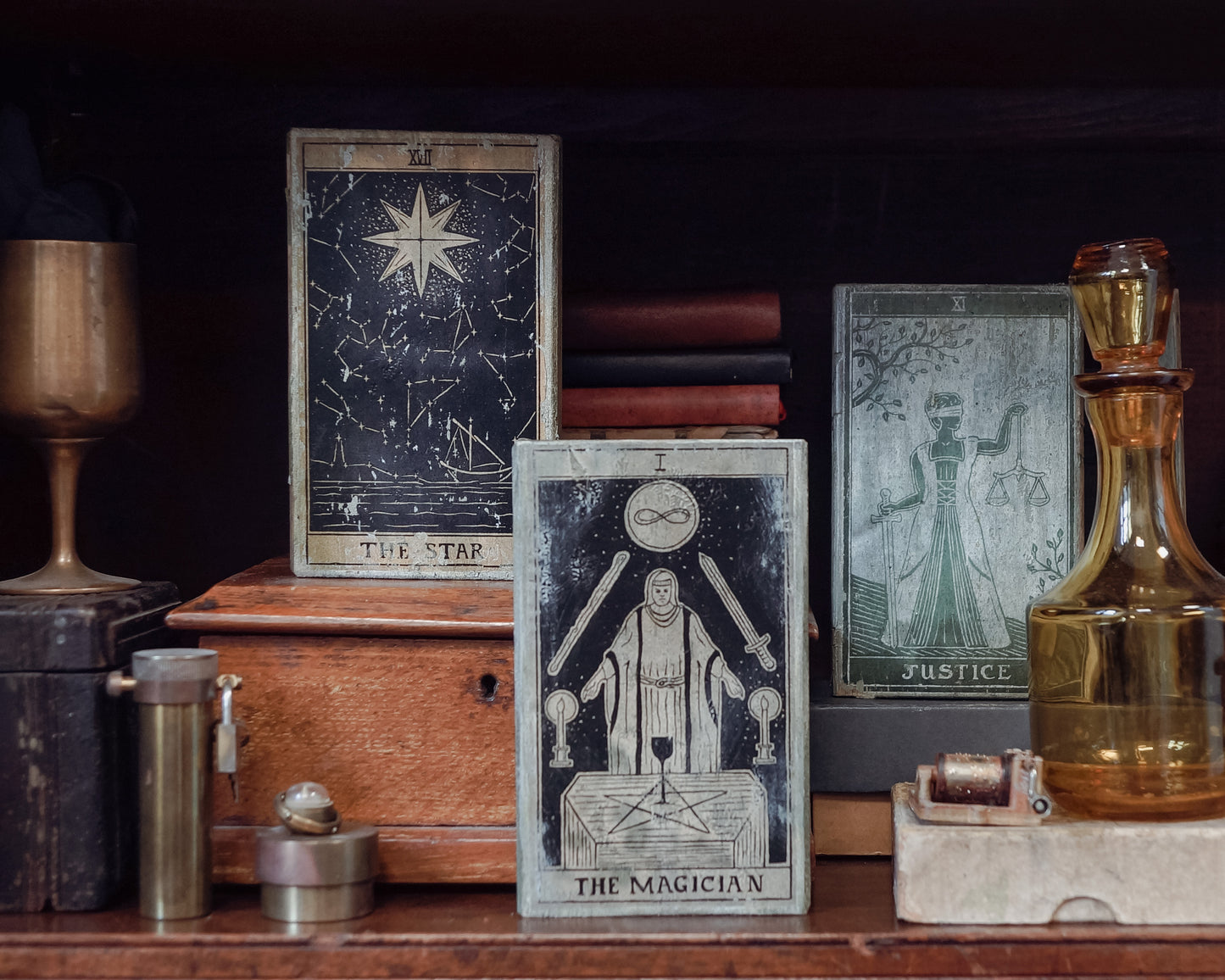 Wooden Tarot Block - Altar Ornament