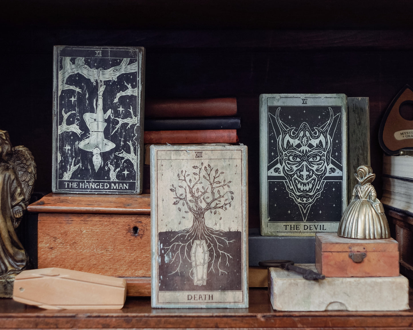 Wooden Tarot Block - Altar Ornament