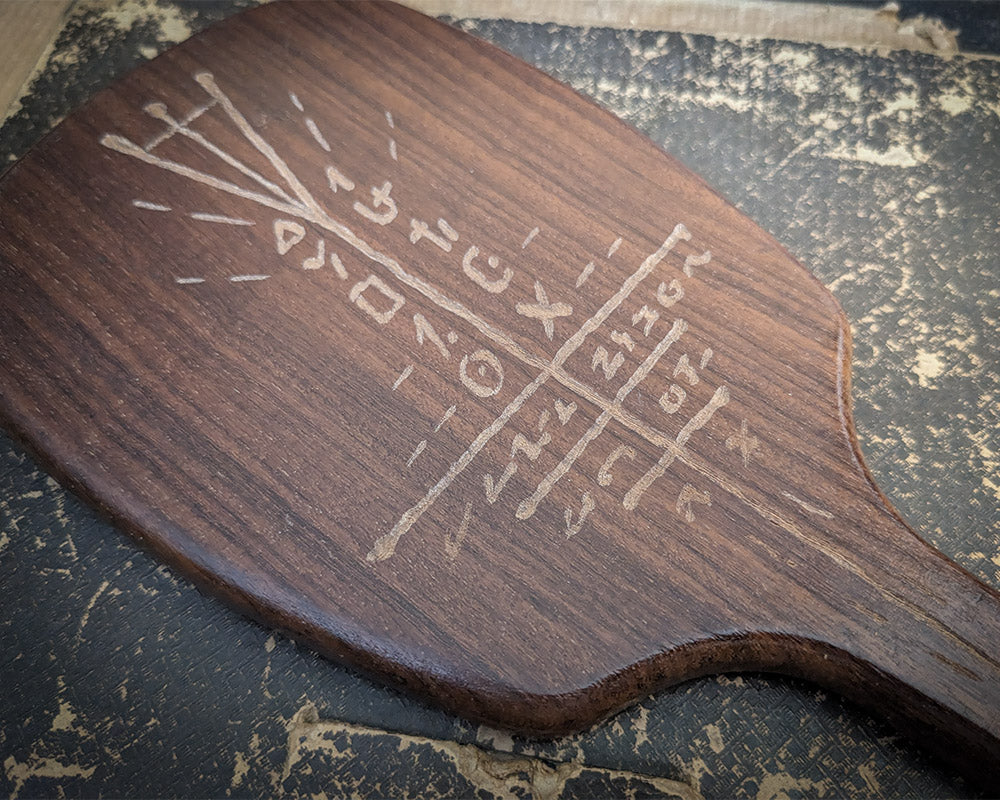 Engraved Hand Scrying Mirror