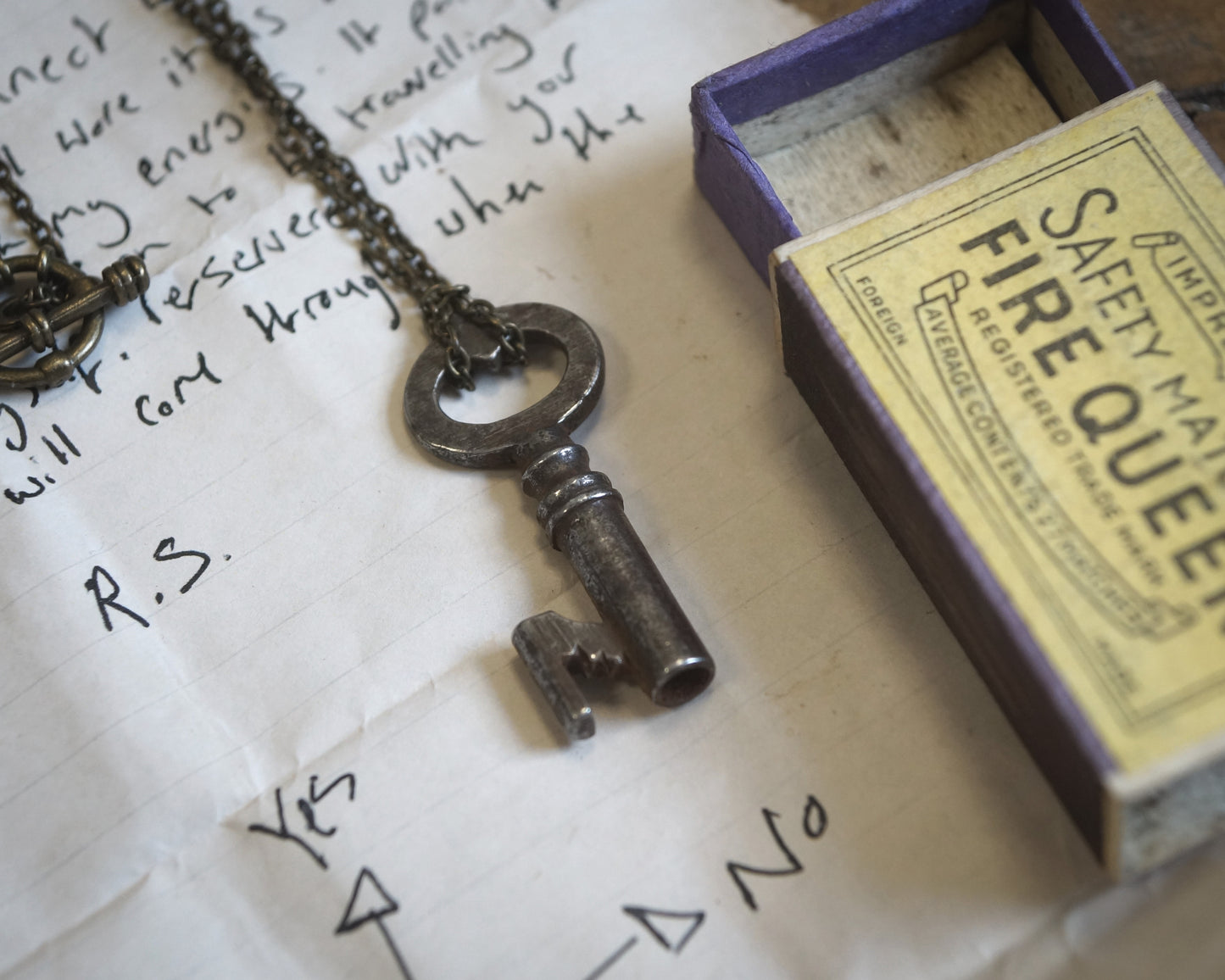 Spirit Key Pendulum With Wooden Board