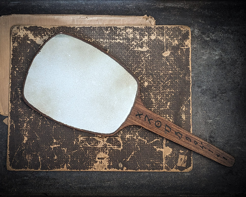 Engraved Hand Scrying Mirror